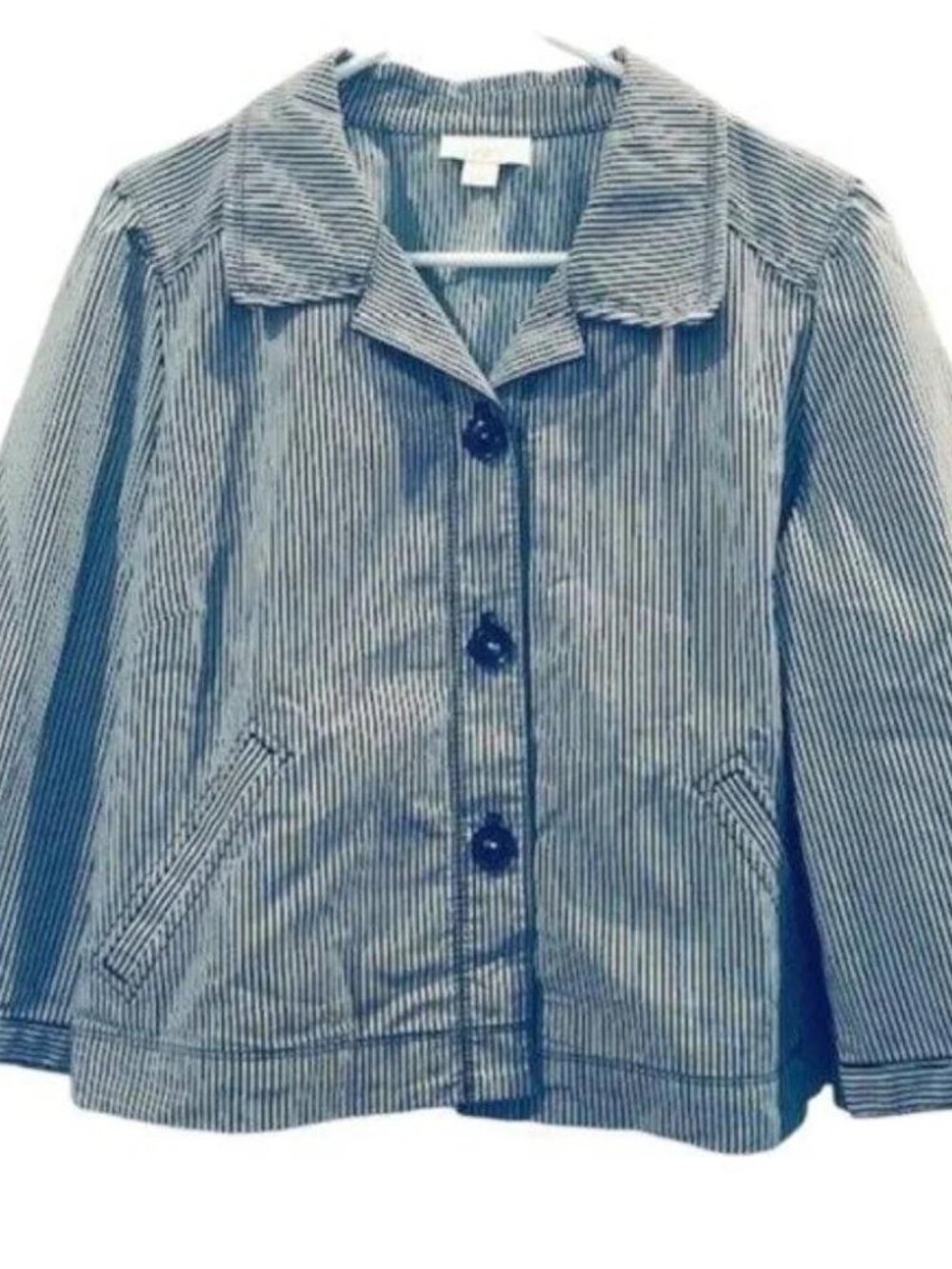 The Loft Striped Crop Jacket -12